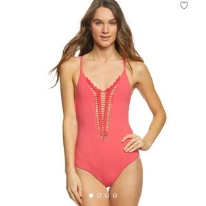 NEW Billabong Hippie Hurray one piece in coral. Cuuute!